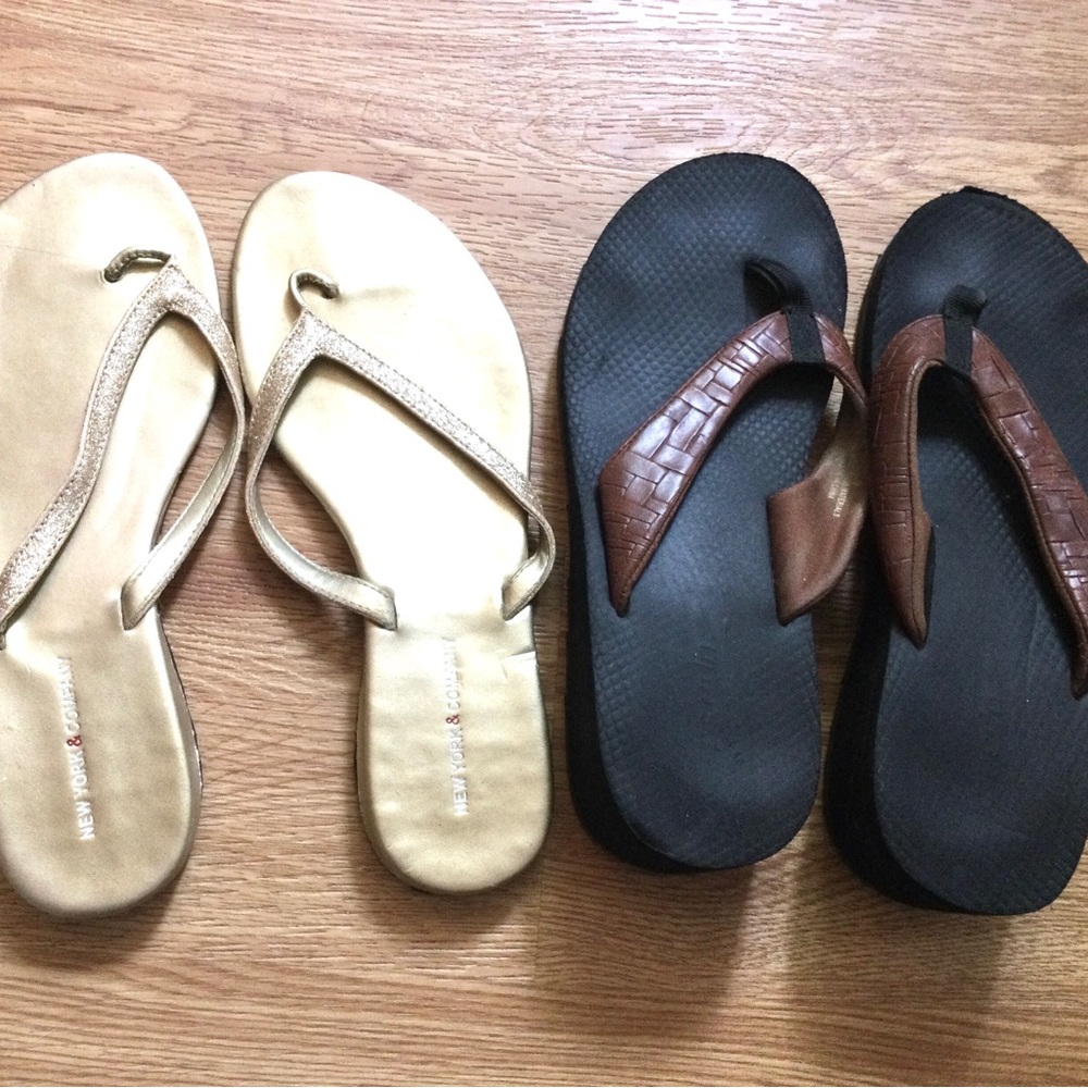 Speedo Wedge Flip Flops Slip On Casual Thongs Shoes Heeled Sandals Womens Size 9